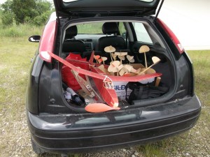 Joe McCarthy's car load of models.