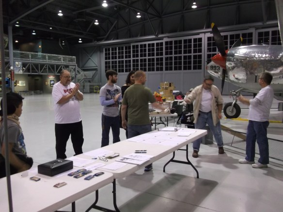 CD Mike Kirda handing out awards.