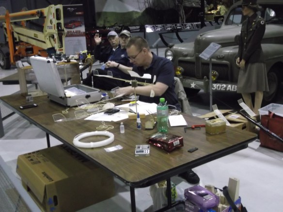 Mike Kirda attempting to look busy.